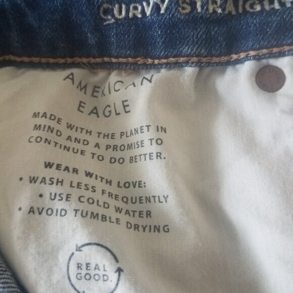 American Eagle 90's Curvy straight leg jeans - Picture 3 of 5